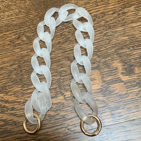 Acrylic Purse Strap Bag Chain Handle Handbag Purse Accessory (Clear) BRAND NEW - Picture 1 of 11